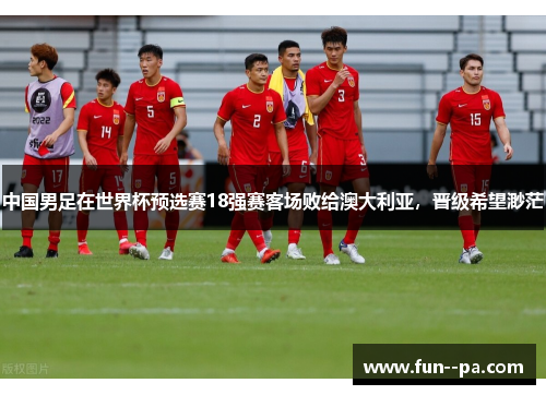 中国男足在世界杯预选赛18强赛客场败给澳大利亚，晋级希望渺茫