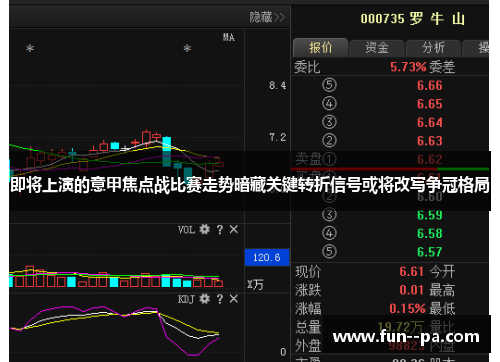 即将上演的意甲焦点战比赛走势暗藏关键转折信号或将改写争冠格局